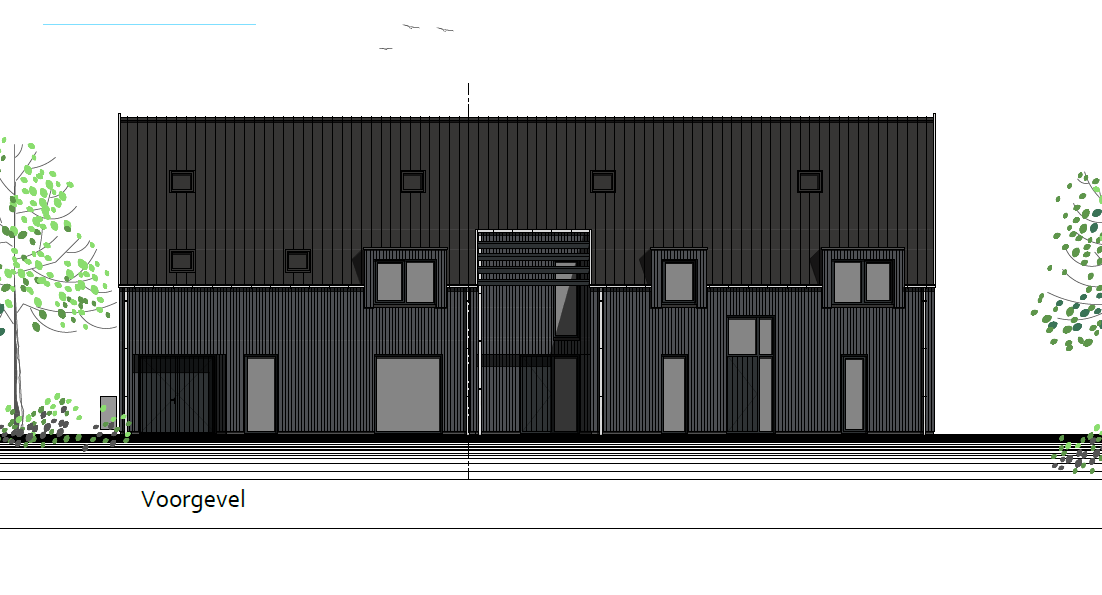 Nieuwbouw 2^1 kap woning te Zwaanshoek met door Borm Glastechniek geplaatst isolatieglas