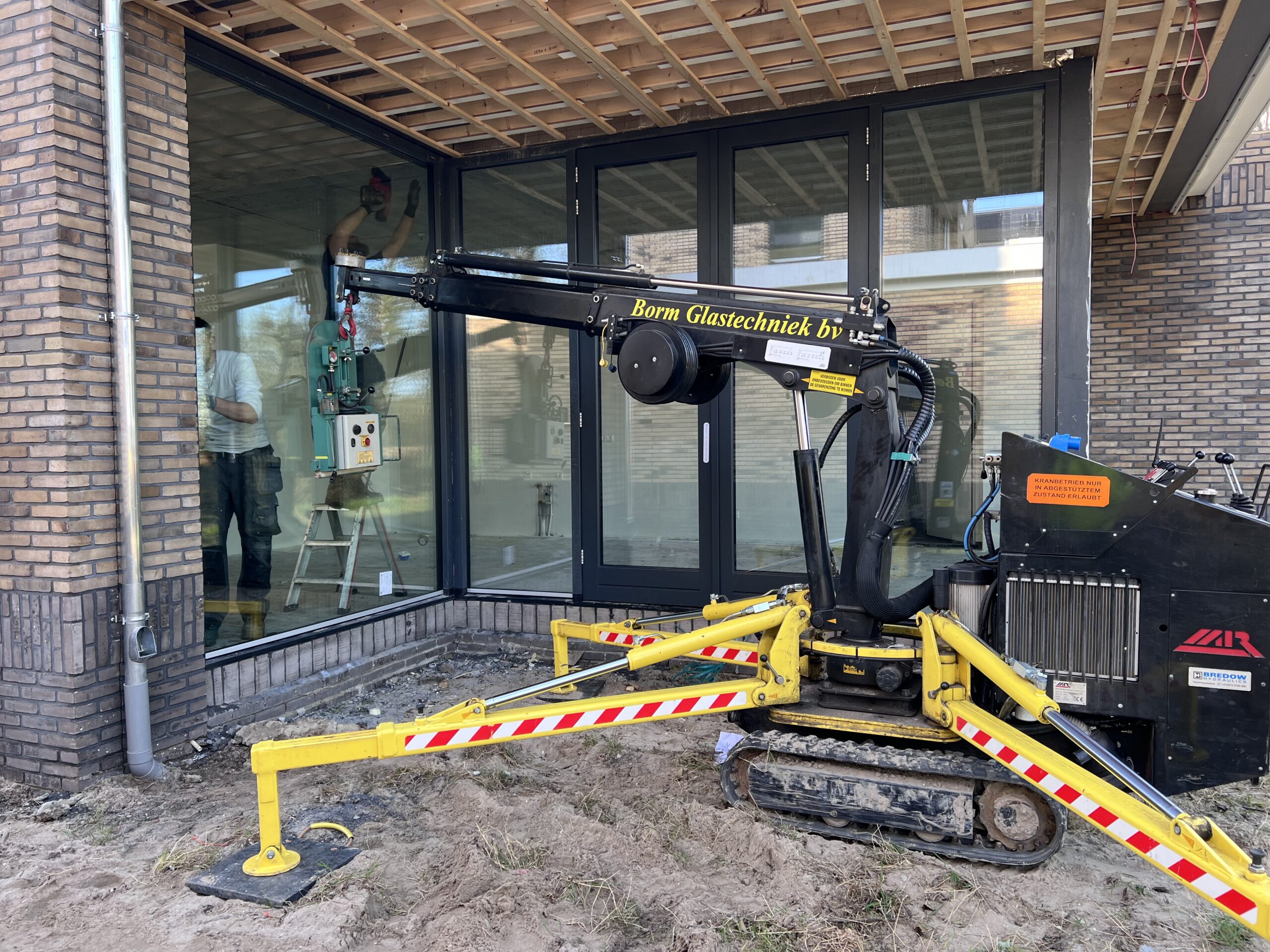 Geplaatst isolatieglas in een woning